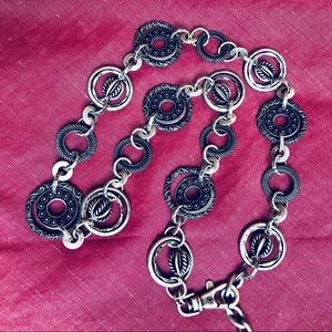 Antique Silver Chunky Chain Belt